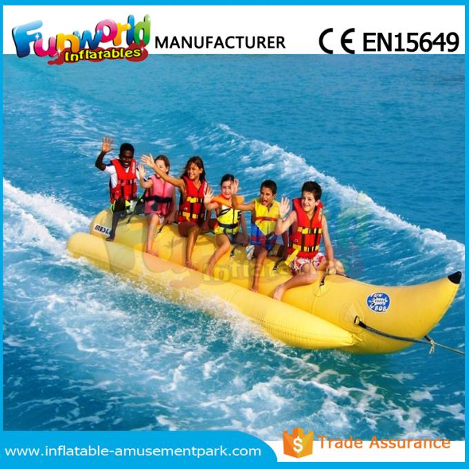 Bananen-Boots-aufblasbares Wasser spielt/Wasser-Towable Rohr mit kundengebundener Größe