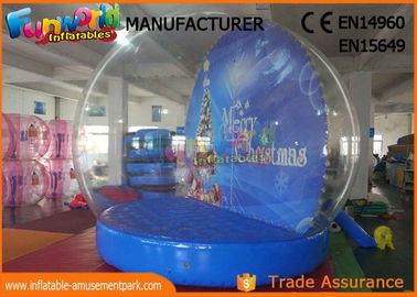 Indoor 2.5m ~ 5m Christmas Santa Snow Globe Inflatable With 1 Year Warranty