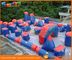 0.6MM PVC Tarpaulin Inflatable Paintball Arena For Bunker Red And Blue Paintball Bunker Field
