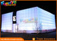 PVC Coated Nylon Inflatable Cube Tent With Led Lighting / Blow Up Event Tent